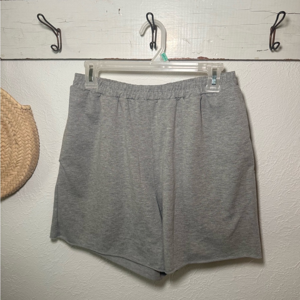 Gray Women's Elastic Waist Shorts